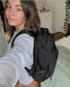 Customer photo with EscapeZone Dual backpack
