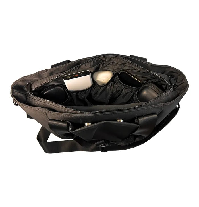 EscapeZone handbag open interior with organized pockets