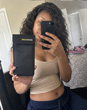 Maya J. with the EscapeZone Faraday sleeve