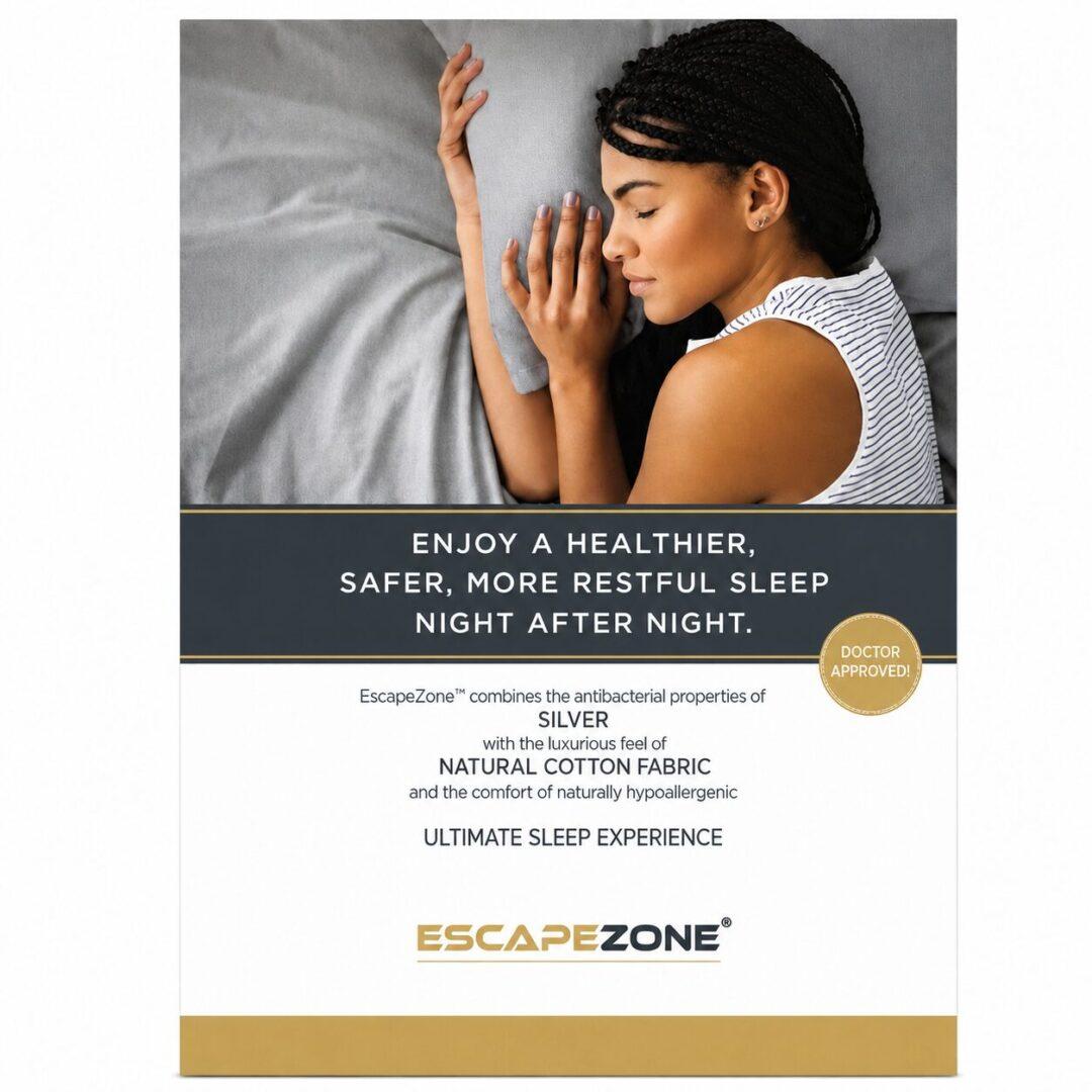 Luxurious Anti-Microbial Silver Lined Pillowcase