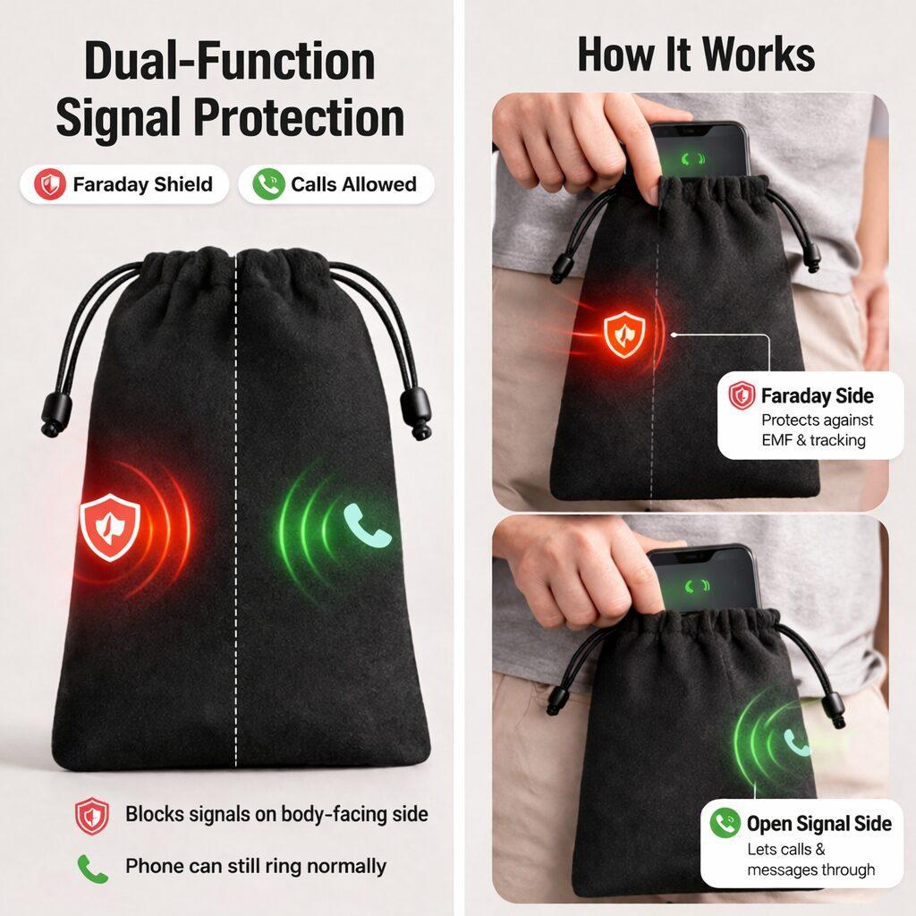 EMF Phone Pocket Bag