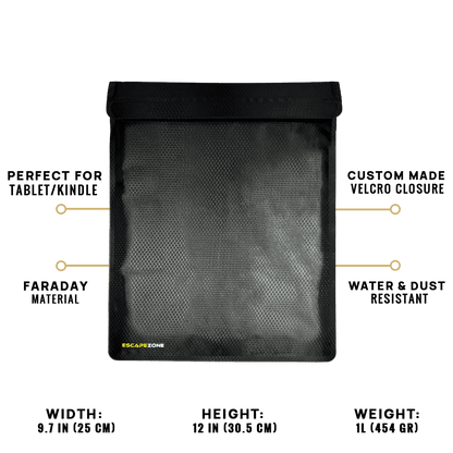 EscapeZone™ Premium Tablet Faraday Bag