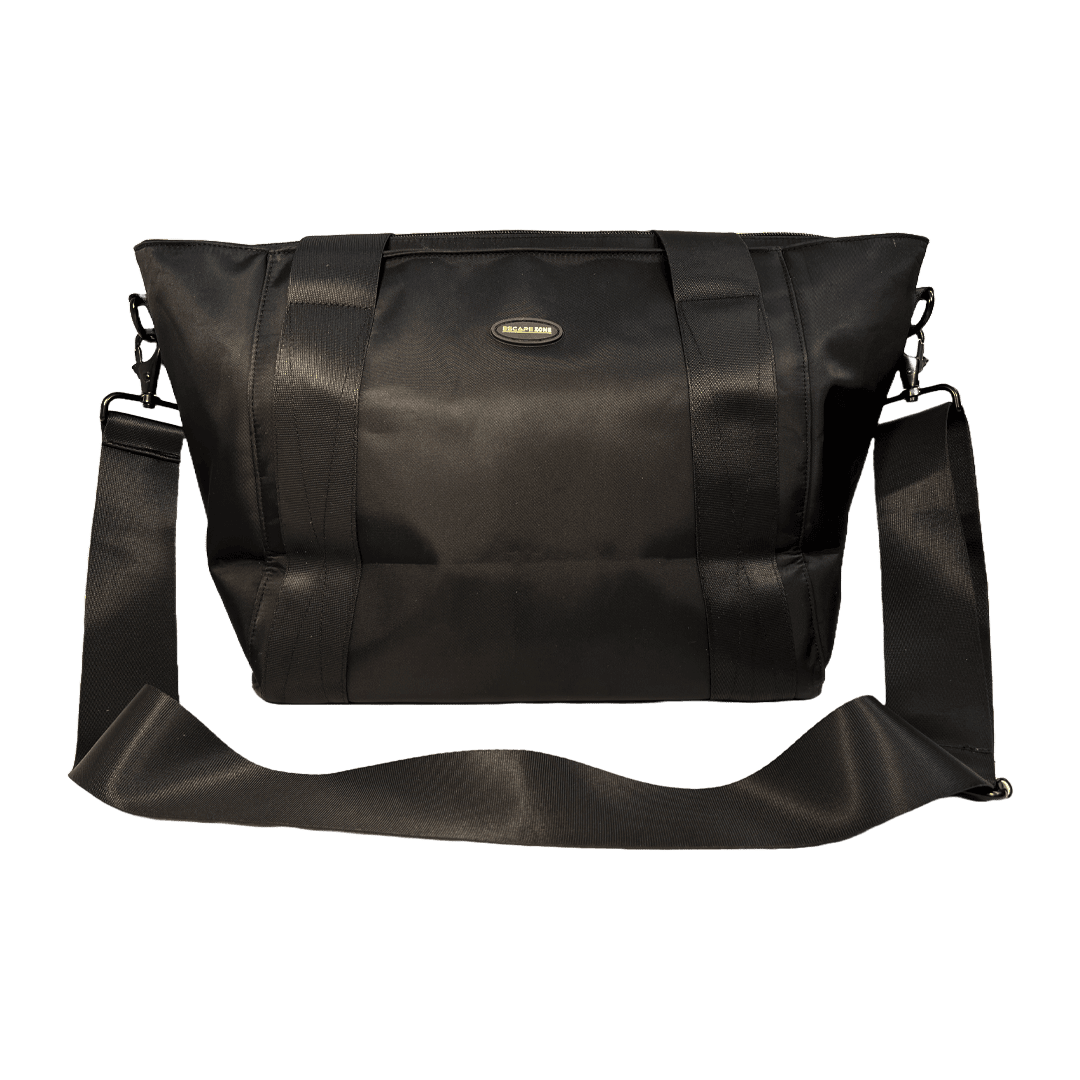 Side Front View of Stylish Women’s Handbag with Faraday Pockets (Large)