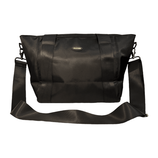 Side Front View of Stylish Women’s Handbag with Faraday Pockets (Large)