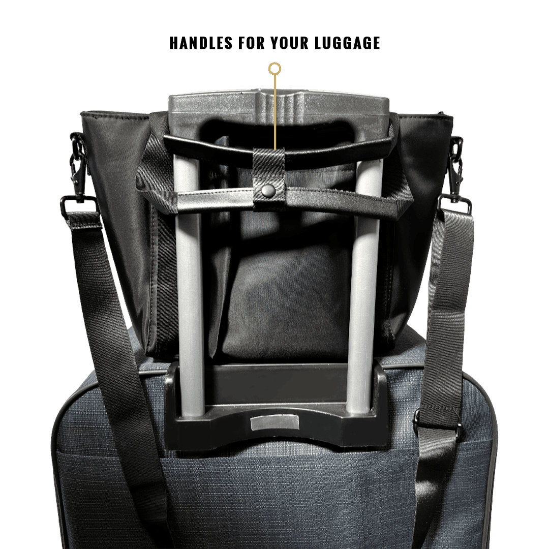 Purse Attached to Luggage - EscapeZone Stylish Women's Handbag with Faraday Pockets (small)