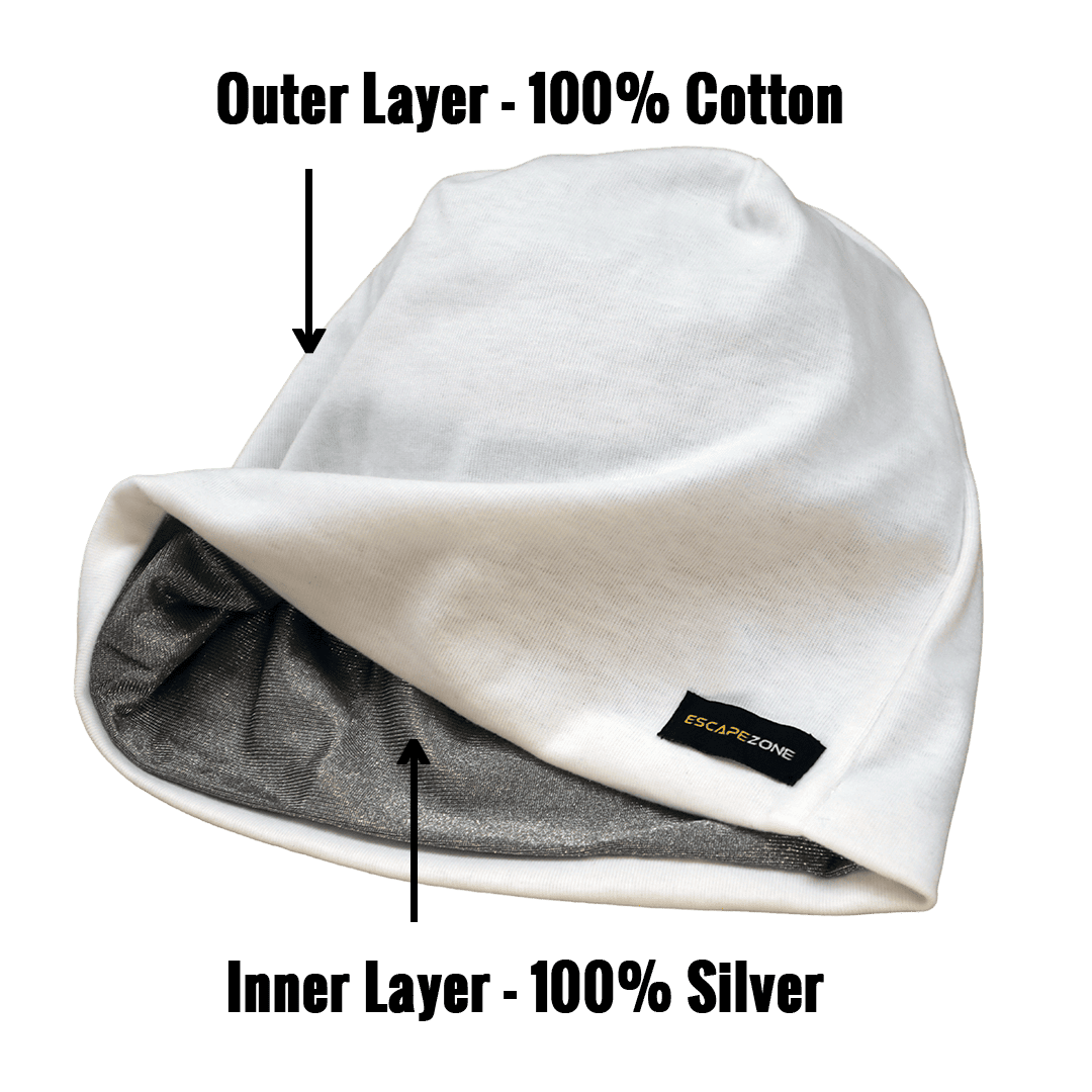EMF Blocking Beanie - White
