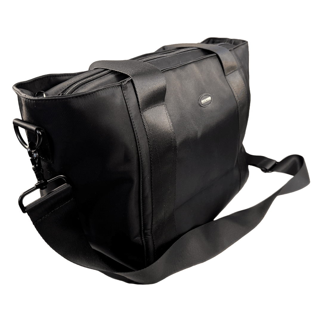 Diagonal View of Stylish Women’s Handbag with Faraday Pockets (Large)