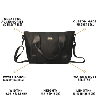 Stylish Women's Handbag with Faraday Pockets (small)