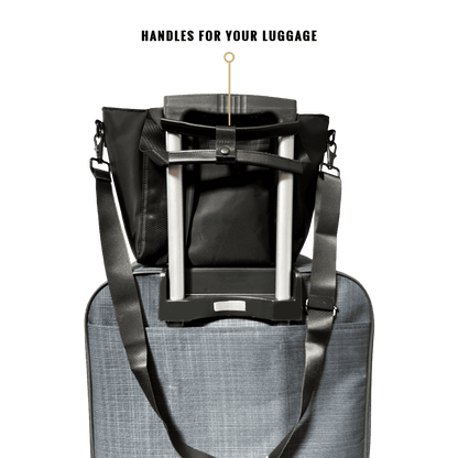EscapeZone Stylish Women's Handbag with Faraday Pockets Attached to Luggage