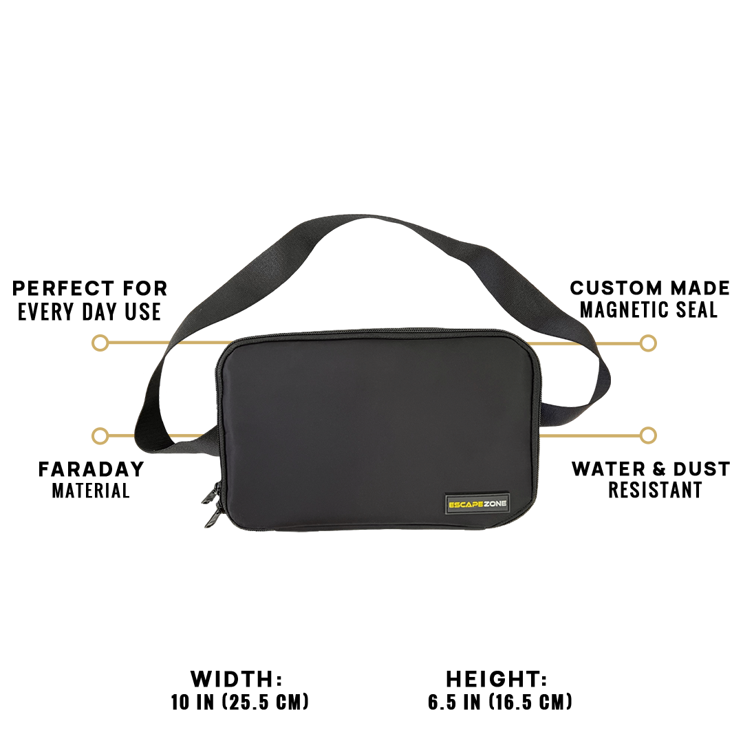 EscapeZone Cross Body Faraday Bag features