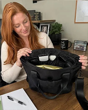 Customer photo with EscapeZone handbag