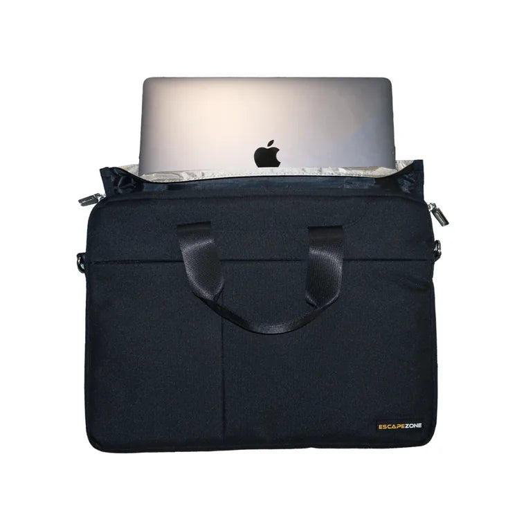EscapeZone Faraday laptop bag with laptop
