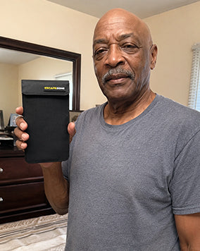 Robert W. with the EscapeZone Faraday sleeve