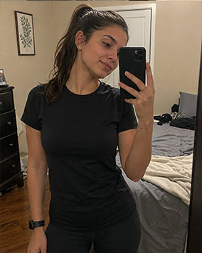 Customer photo wearing the EscapeZone Faraday Shirt