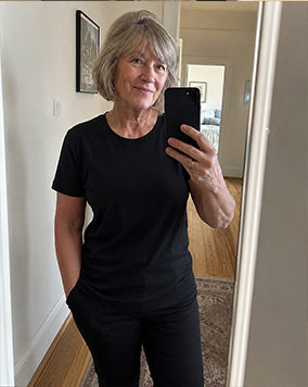 Customer photo wearing the EscapeZone Faraday Shirt